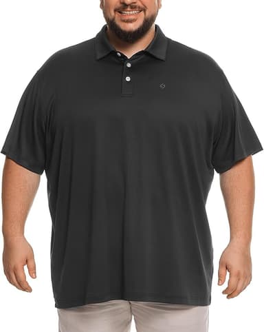 Big and Tall Mens Polo Shirt Moisture Wicking Sport Golf Shirts 2XL-6XL - Image 1
