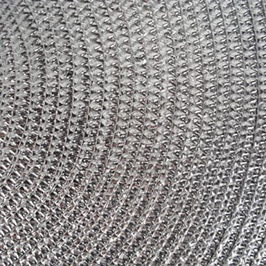DII Woven Placemats Collection Metallic Round Placemat Set, 15", Silver, 6 Piece - Image 2