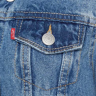 Levi's Girl's Denim Trucker Jacket, Bristol, 6 - Image 6