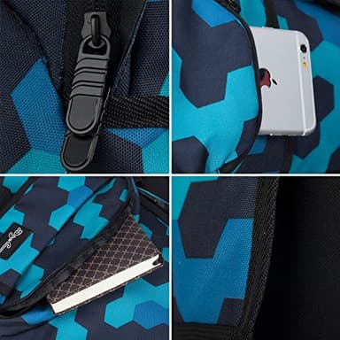 rickyh style School Backpack Travel Bag for Men & Women Lightweight College Back Pack with Laptop Compartmen - Image 5