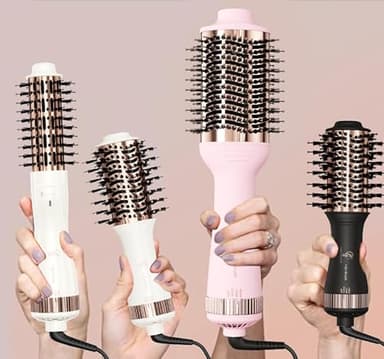 Travel Blow Dryer Brush in one, Dual Voltage Mini Hot Air Brush, Hair Trends Nano Titanium 2 Inch One Step Hair Dryer and Styler Volumizer Oval Shape - Image 8