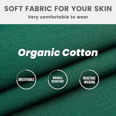 maamgic Men's Classic-fit 5.5" Cotton Casual Shorts Elastic Waistband with Multi-Pocket Daily Wear Walking Summer Outfit - Image 2