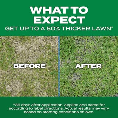 Scotts Turf Builder Thick'R Lawn Sun and Shade, Combination Seed, Fertilizer and Soil Improver, Thickens Thin Grass, 12 lbs. - Image 7