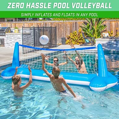GoSports Splash Net Air, Inflatable Pool Volleyball Game - Includes Floating Net, Water Volleyballs and Ball Pump - Image 2
