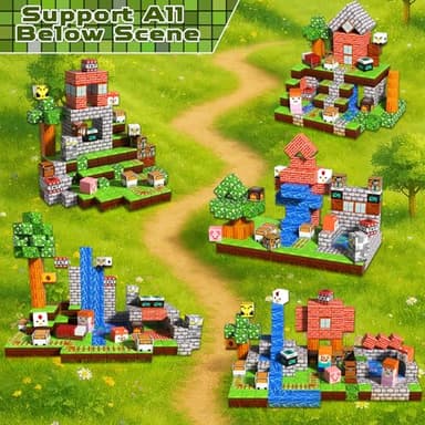 200 PCS Magnetic Blocks - Magnetic Building Blocks, Stacking Magnets for Kids, Sensory Toy for STEM Montessori Sensory Toys for Kids 3+ Boys and Girls Christmas Birthday Gifts - Image 3