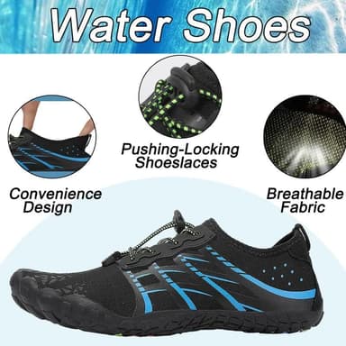 LIZRHA Water Shoes for Men and Women Quick Dry Aqua Swim Barefoot Shoes for Outdoor Fishing Beach Pool Boat Surfing Walking Water Park and Yoqa Activities - Image 4
