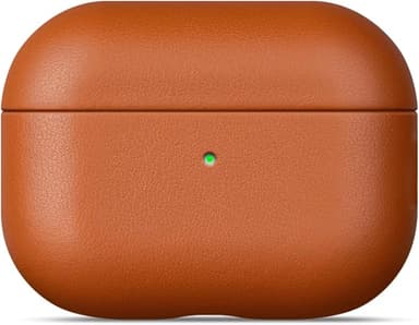 Lopie Leather Case Compatible with AirPods Pro 3rd Generation, Protective Hard Cover Fully-Wrapped with Top Grain Leather, Handmade for AirPods Pro 3 Case Cover (Not for AirPods Pro 2nd Gen) - Brown - Image 1