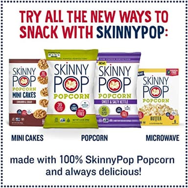 SkinnyPop Butter Popcorn, 2.8 Oz, 3 Ct - Image 7