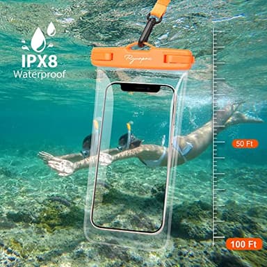 Rynapac Waterproof Phone Pouch Bag - 7.5in Water Proof Cell Phone Case for Beach Travel Must Haves, IPX8 Dry Bag with Lanyard for iPhone 16 15 Pro Max Galaxy S25 S24 Ultra, Cruise Ship Essentials 2025 - Image 3
