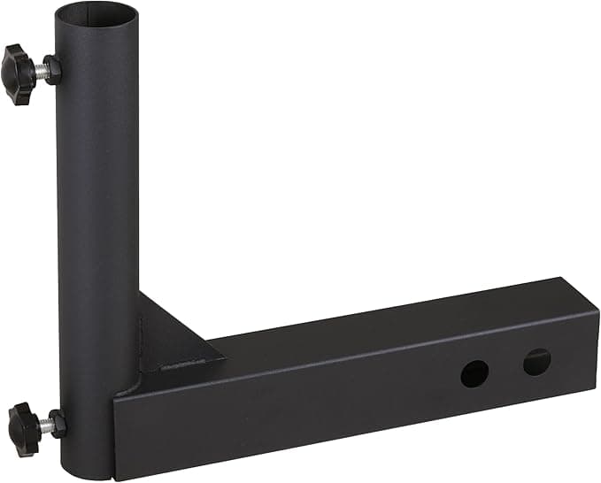 Universal Trailer Hitch Mount Flag Pole Holder,for Any Vehicle with 2" Hitch Receiver,Black - Image 1