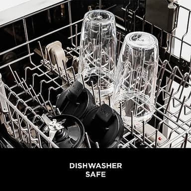 Ninja Fit Compact Personal Blender, Portable Blender for-Smoothies, Shakes, Food Prep, and Frozen Blending, 700-Watt Base, (2) 16-oz. Cups and Spout Lids, Black QB3001SS - Image 7