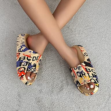 Unisex Pillow Slippers Slides for Women and Men, EVA Comfort Super Soft Quick Drying Rubber Shower Cloud Slides, Lightweight Spa Massage Summer Sandals for Adult Couples Indoor and Outdoor - Image 4