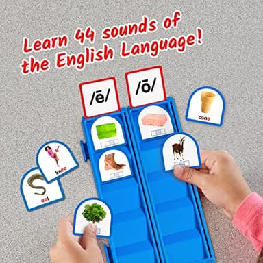 hand2mind Sort That Sound! Activity Set​, Phonemic Awareness, ESL Teaching Materials, Science of Reading Manipulatives, Letter Sounds for Kindergarten, Speech Therapy Tools, Phonics Flash Cards - Image 2