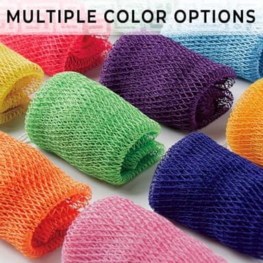 African Net Sponge Authentic - Real African Exfoliating Body Scrubber Sponge with Knots - African Net Shower Washcloths for Exfoliator - Body Care Bathing Accessories - Image 6