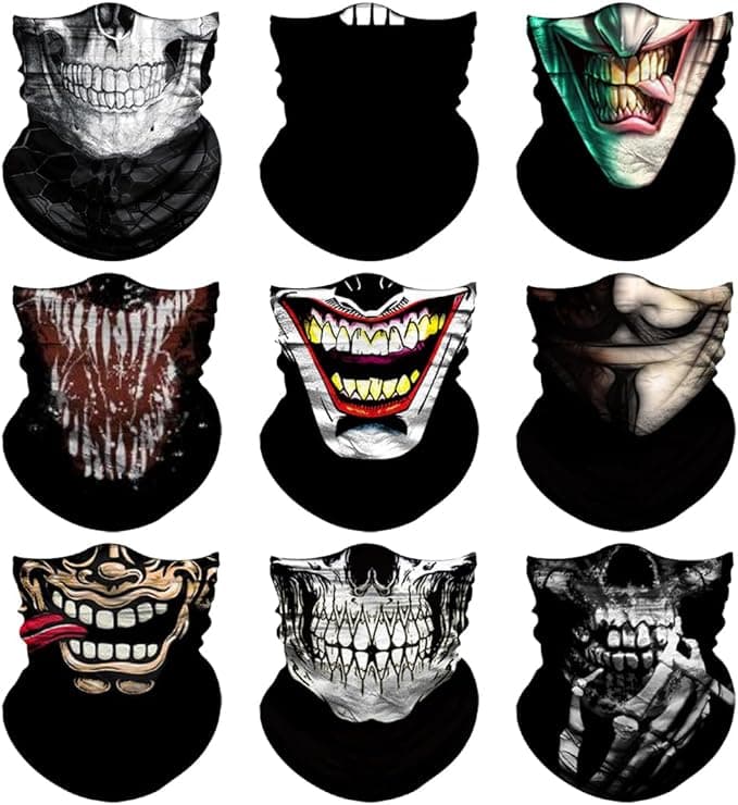 Venswell Neck Gaiter Face Mask Men Women,Seamless Bandana Rave Face Cover Scarf Mask,Balaclava,Headband, Head Wrap,Headwear - Image 1