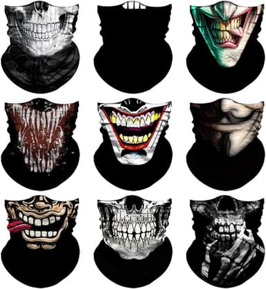 Venswell Neck Gaiter Face Mask Men Women,Seamless Bandana Rave Face Cover Scarf Mask,Balaclava,Headband, Head Wrap,Headwear - Image 1