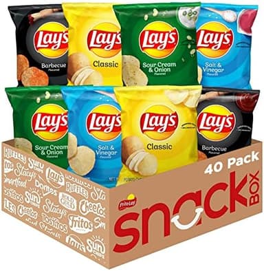 Lay's Potato Chips, 4 Flavor Variety Pack, 1 oz Single Serve Bags, (40 Pack - Image 3