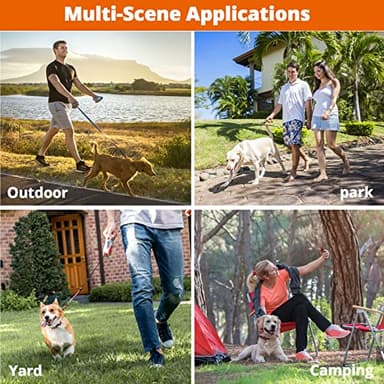 Dog Tie Out Cable for Camping - 50ft/70ft/100ft Portable Reflective Overhead Trolley System for Dogs up to 300lbs - Dog Lead for Yard Camping | Parks | Outdoor Events - Image 7