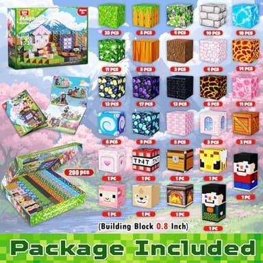 Goody King 200PCS Magnetic Building Blocks - Forest & Volcano Adventure Set, STEM Learning Toys for Kids Ages 3+, Strong Magnets, Creative Play, Gift for Boys & Girls - Image 2