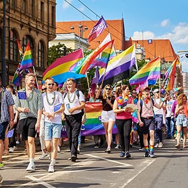 EOBOH Pride Beads Stuff, LGBTQ Necklace Accessories,100PCS 6 Kinds of LGBTQ Metallic Beads Necklaces Bulk, Gay Lesbian Pride Necklace, Costumes Decor for Pride Month Parade Throws Party Favors - Image 7