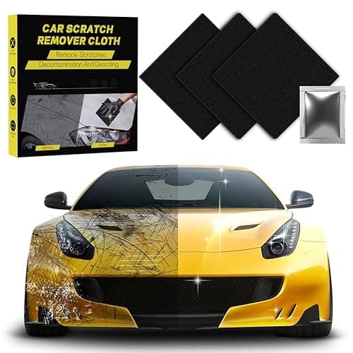 NASILOOP Upgrade Nano Sparkle Cloth Car Scratch Remover, 2025 New Nano Sparkle Cloth and Scratch Remover for Vehicles, Easily Repair Car Paint Scratch, Water Spots-Black - Image 1