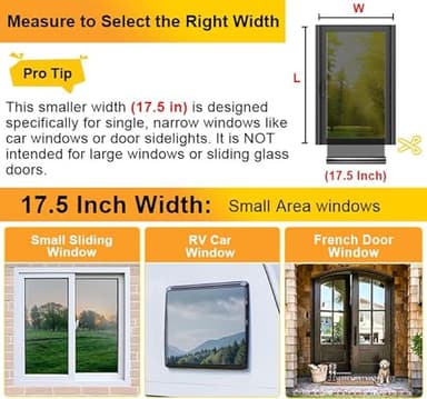 Window Privacy Film See Out Not in, One Way Privacy Window Film, Removable Window Tint for Home, Reflective Static Cling Window Film Heat Blocking, Black Silver, 47.2 X 78.7 inch - Image 5