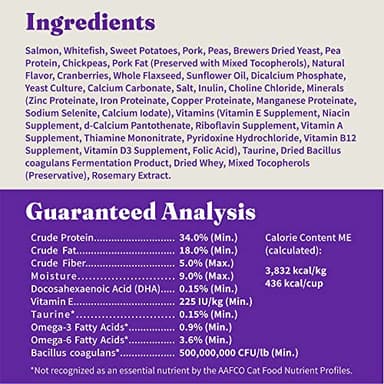 Halo Holistic Kitten Food, Wild Caught Salmon & Whitefish Recipe, Grain Free Dry Cat Food, Complete Digestive Health, 6 lb Bag - Image 10