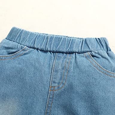 YALLET 2T 3T Toddler Baby Boy Clothes Fall Winter Outfit Sets Long Sleeve Letter Hoodies Top+Ripped Denim Pants 2pcs - Image 7