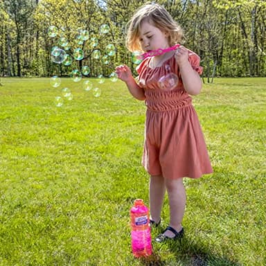 BUBBLES by Little Kids Fubbles | 64oz Non Toxic Bubble Solution Refill for kids | bubble wand included, colors may vary, (12301E) - Image 4