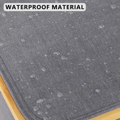 SpaceAid Laundry Hamper with Wheels and Lid, 26 Gal (100L) Rolling Clothes Basket with Bamboo Handle, Large Laundry Hamper for Bedroom, Bathroom, Dorm, Laundry Room - Grey - Image 7