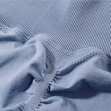 SUUKSESS Women Seamless Butt Lifting High Waisted Leggings Ombre Contour Booty Yoga Pants (Light Blue, S) - Image 5