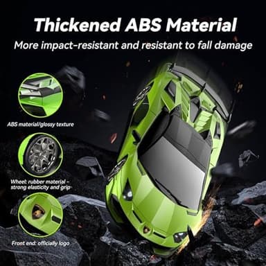 AEROQUEST Remote Control Car for Lamborghini, Officially Licensed 1:16 Scale Lambo Hobby Rc Cars with Headlight, 2.4GHz Race Car Toys for Boy Girl 4-12 Years Old, 12Km/h, Birthday Gift - Image 4