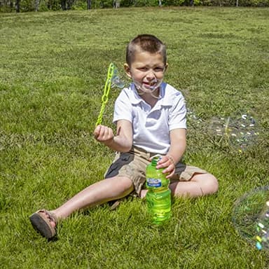 BUBBLES by Little Kids Fubbles | 64oz Non Toxic Bubble Solution Refill for kids | bubble wand included, colors may vary, (12301E) - Image 9