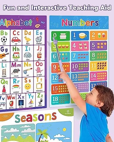 Retractable Teacher Pointer for Classroom Kids Reading, Dumero Extendable Finger Pointer Stick, School Collapsible Telescoping Long Hand Pointing Stick, Classroom Must Have Supplies Essentials, 2 Pack - Image 3