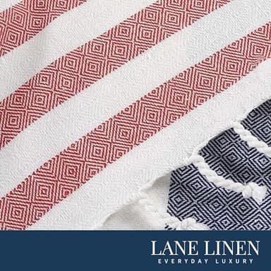 LANE LINEN Beach Towels for Women - 2 Pack Large Beach Towels Oversized, Pre-Washed, Sand Free Towel, Quick Dry, Lightweight and Soft Bath Towel, 39"x71" - Old Glory Teal - Image 4