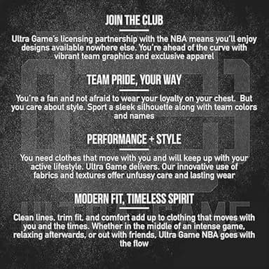 Ultra Game NBA Charlotte Hornets Men's Arched Plexi Short Sleeve Tee Shirt, Black, Medium - Image 6