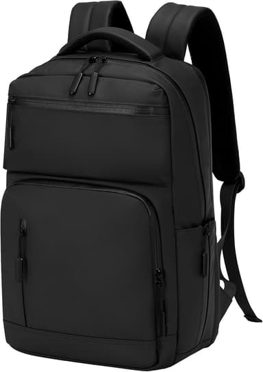Waterproof Laptop Backpack for Men & Women, Flight Approved Anti-Theft Daypack with 15.6-inch Laptop Sleeve (Black - Image 2