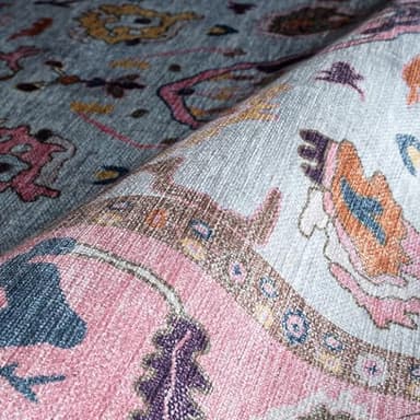 Fame Rugs Modern Oushak Rug. Vintage Turkish Oriental Inspired Small Area Rugs. Doormat Luxury Living Room Bedroom Bathroom Kitchen Entry 2' x 3' - Image 7