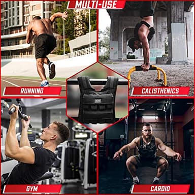MVRK Weighted Vest Men 35lbs - Weighted Workout Vest With Removable Iron Weights, Heavy Duty Weighted Exercise Vest For Functional Training & Calisthenics - Weight Vest for Men and Women - Image 7