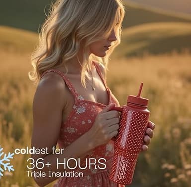 Coldest Tumbler with Handle and Straw - 100% Spill Proof Tumbler with Straw (3 Lids) - Stainless Steel Insulated Leakproof Tumblers for Women & Men - Cup Holder Friendly - 46 oz (Monaco Nova) - Image 6