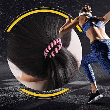 6PCS Stretchable Wristband Wristlet Keychain Wrist Key Chain Wristlet,Spring Flexible Spiral Wrist Coil ​Wrist Key Holder Key Ring for Sauna Gym Pool ID Badge and Outdoor Sports - Image 7