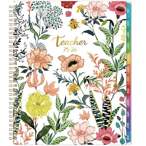 2026 Teacher Planner - 2026 Lesson Planner, Jan. 2026 - Dec. 2026, 8'' x 10'', Lesson Plan Book, Weekly and Monthly Homeschool Calendar, 2026 Planner with Inspirational Quotes - Image 1