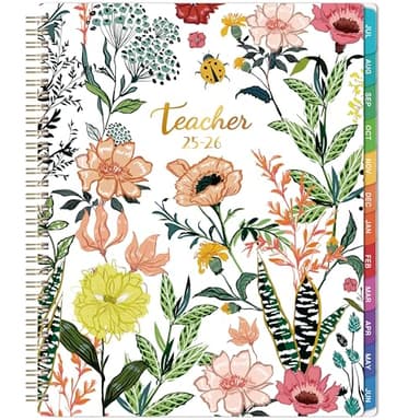 2026 Teacher Planner - 2026 Lesson Planner, Jan. 2026 - Dec. 2026, 8'' x 10'', Lesson Plan Book, Weekly and Monthly Homeschool Calendar, 2026 Planner with Inspirational Quotes - Image 1