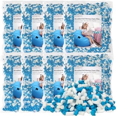 40LBS Shredded Memory Foam Filling Bean Bag Filler, Added Gel Particles Comfortable and Soft,Very Suitable for Filling Bean Bags, Pillows,Dog beds, Couch Cushion - Image 3