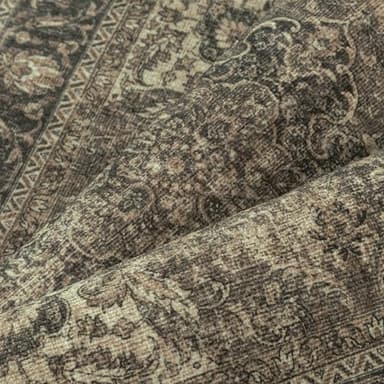 WondRg 2x6 Washable Brown Runner Rug Vintage Hallway Kitchen Carpet Non-Slip Soft Low Pile Distressed Throw Rug for Bedroom Bathroom Laundry Living Room - Image 8