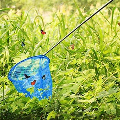 Kids Telescopic Butterfly Fishing Nets for Kids Catching Insect Net Outdoor Tools for Catching Bugs Fish Insect Ladybird, Extendable 34 Inches and Anti Slip Grip - Image 5