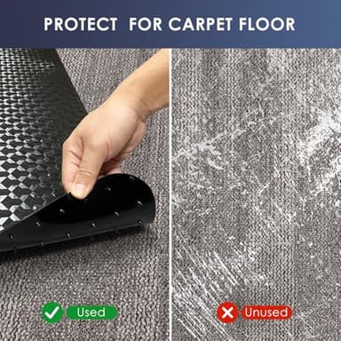 Vicwe Office Chair Mat for Carpet, 48"x36" Anti-Slip Waterproof Floor Protector Desk Chair Mat for Rolling Chairs, Heavy Duty Chair Mat with Studs,Easy Glide Floor Mat for Home,Gaming - Image 4