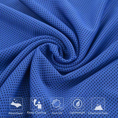 8Packs Cooling Towel (40"x 12"), Ice Towel, Microfiber Towel, Soft Breathable Chilly Towel Stay Cool for Yoga, Sport, Gym, Workout, Camping, Fitness, Running, Workout & More Activities - Image 3