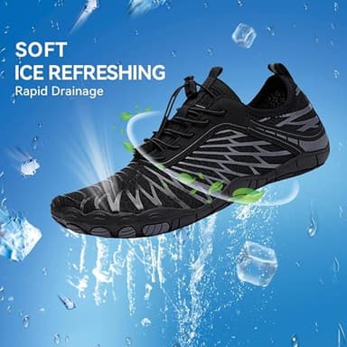 Hike Barefoot Shoes for Women Men Breathable & Non-Slip Athletic Footwear Wide Toe Water Shoes,Designed for Walking,Running&Swimming Pink - Image 4