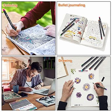 Vanstek 46 Pack Journal Planner Colored Pens, Fineliner Pens for Journaling, Writing Coloring Drawing, Note Taking, Calendar, Planner, Art Office School Gift Supplies - Image 5